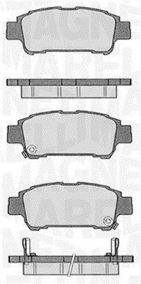 MAGNETI MARELLI Комплект тормозных колодок, дисковый тормоз 363916060598